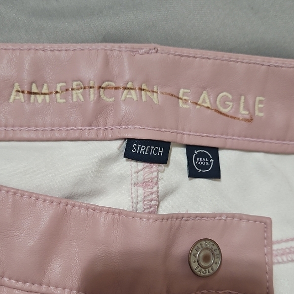 NWT American Eagle Outfitters Women's Faux Leather Pants, Size 14 - Picture 3 of 9